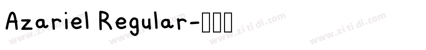 Azariel Regular字体转换